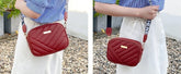 Aura Maroon Cross Body Bag Shoulder Bag MF Fashion